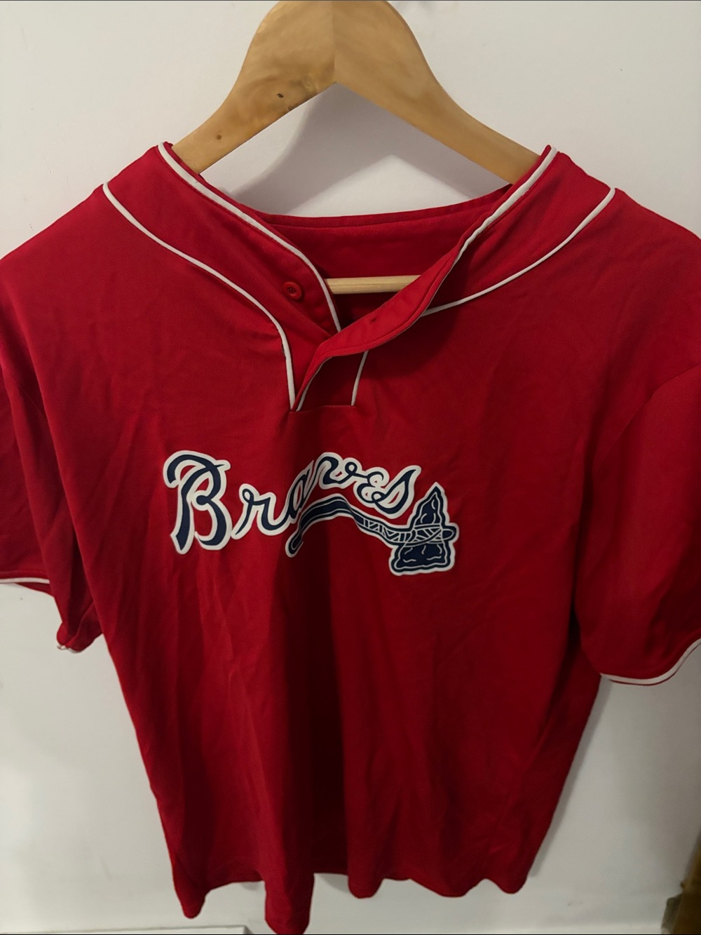 Braves Red Kids' Baseball Tee - Unbranded